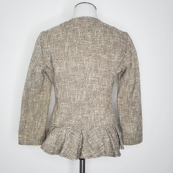 RED Valentino RARE Ruffled Tweed Blazer Jacket - Picture 3 of 14